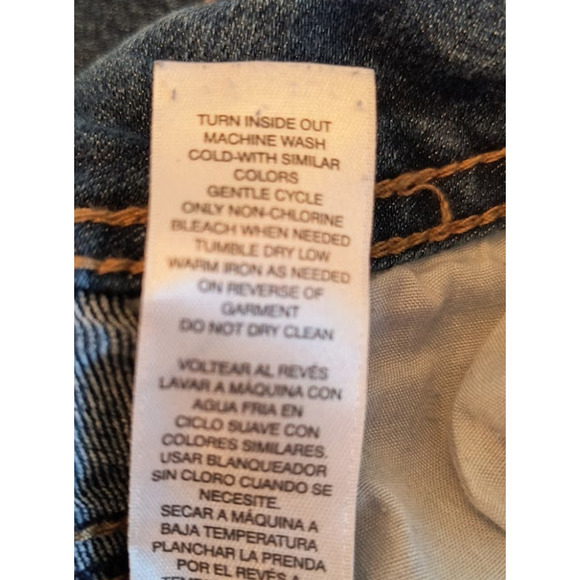 Chico's Jeans Women's Size 14 High Rise Dark Wash Stretch Embellished pockets - Picture 11 of 14